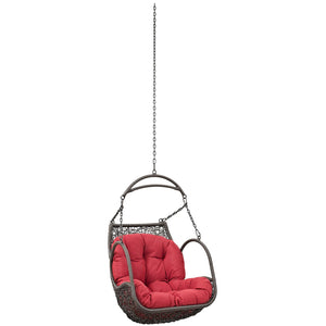 ModwayModway Arbor Outdoor Patio Swing Chair Without Stand EEI-2659 EEI-2659-RED-SET- BetterPatio.com