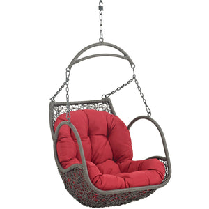 ModwayModway Arbor Outdoor Patio Swing Chair Without Stand EEI-2659 EEI-2659-RED-SET- BetterPatio.com