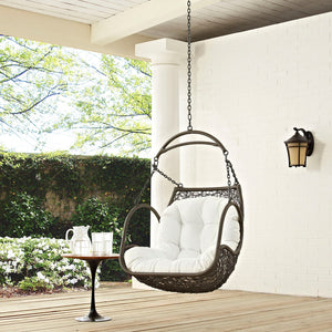 ModwayModway Arbor Outdoor Patio Swing Chair Without Stand EEI-2659 EEI-2659-WHI-SET- BetterPatio.com