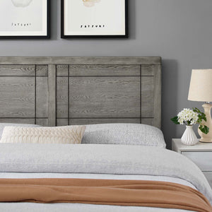 ModwayModway Archie King Wood Headboard MOD-6223 MOD-6223-GRY- BetterPatio.com