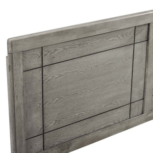 ModwayModway Archie King Wood Headboard MOD-6223 MOD-6223-GRY- BetterPatio.com