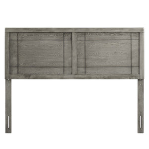 ModwayModway Archie King Wood Headboard MOD-6223 MOD-6223-GRY- BetterPatio.com