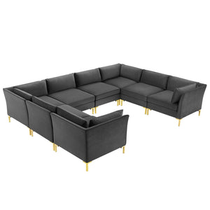 ModwayModway Ardent 8-Piece Performance Velvet Sectional Sofa EEI-4279 EEI-4279-GRY- BetterPatio.com