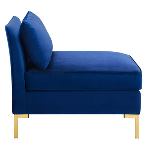 ModwayModway Ardent Performance Velvet Armless Chair EEI-3986 EEI-3986-NAV- BetterPatio.com