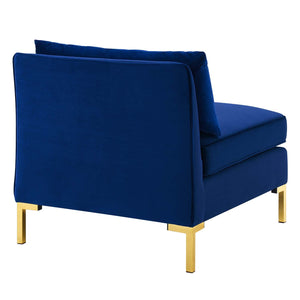 ModwayModway Ardent Performance Velvet Armless Chair EEI-3986 EEI-3986-NAV- BetterPatio.com