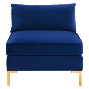 ModwayModway Ardent Performance Velvet Armless Chair EEI-3986 EEI-3986-NAV- BetterPatio.com