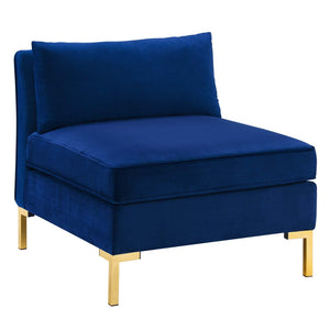 ModwayModway Ardent Performance Velvet Armless Chair EEI-3986 EEI-3986-NAV- BetterPatio.com