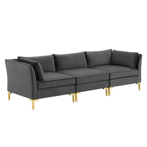 ModwayModway Ardent Performance Velvet Sofa EEI-4269 EEI-4269-GRY- BetterPatio.com