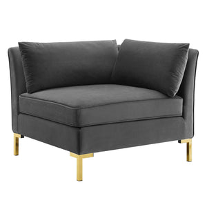 ModwayModway Ardent Performance Velvet Sofa EEI-4269 EEI-4269-GRY- BetterPatio.com