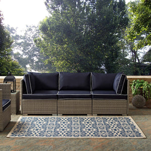 ModwayModway Ariana Vintage Floral Trellis 4x6 Indoor and Outdoor Area Rug R-1142-46 R-1142C-46- BetterPatio.com