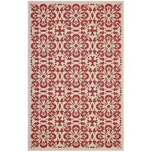 ModwayModway Ariana Vintage Floral Trellis 4x6 Indoor and Outdoor Area Rug R-1142-46 R-1142D-46- BetterPatio.com