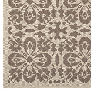 ModwayModway Ariana Vintage Floral Trellis 5x8 Indoor and Outdoor Area Rug R-1142-58 R-1142A-58- BetterPatio.com