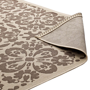 ModwayModway Ariana Vintage Floral Trellis 5x8 Indoor and Outdoor Area Rug R-1142-58 R-1142A-58- BetterPatio.com
