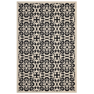 ModwayModway Ariana Vintage Floral Trellis 5x8 Indoor and Outdoor Area Rug R-1142-58 R-1142E-58- BetterPatio.com