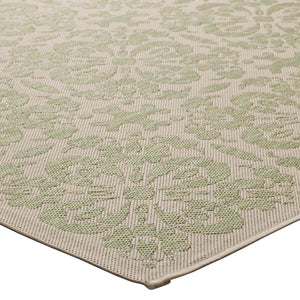 ModwayModway Ariana Vintage Floral Trellis 8x10 Indoor and Outdoor Area Rug R-1142-810 R-1142B-810- BetterPatio.com