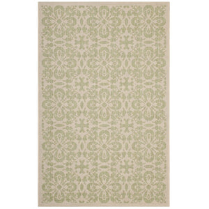 ModwayModway Ariana Vintage Floral Trellis 8x10 Indoor and Outdoor Area Rug R-1142-810 R-1142B-810- BetterPatio.com