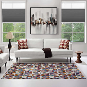 ModwayModway Arisa Geometric Hexagon Mosaic 4x6 Area Rug R-1092-46 R-1092A-46- BetterPatio.com