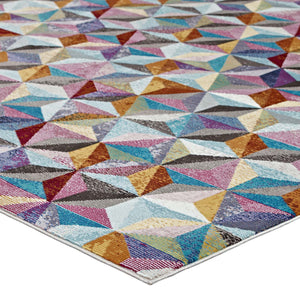 ModwayModway Arisa Geometric Hexagon Mosaic 4x6 Area Rug R-1092-46 R-1092A-46- BetterPatio.com