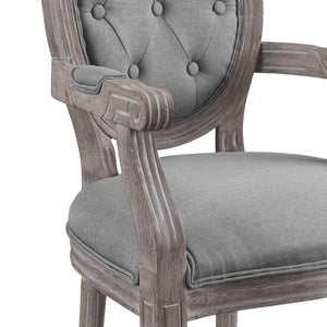 ModwayModway Arise Dining Armchair Upholstered Fabric Set of 4 EEI-3471 EEI-3471-LGR- BetterPatio.com