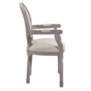 ModwayModway Arise Vintage French Upholstered Fabric Dining Armchair Set of 2 EEI-3106 EEI-3106-BEI-SET- BetterPatio.com
