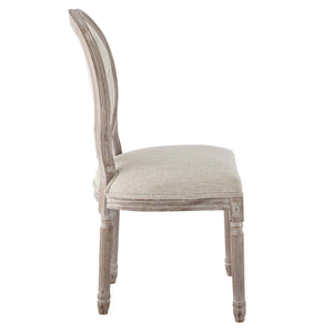 ModwayModway Arise Vintage French Upholstered Fabric Dining Side Chair EEI-2795 EEI-2795-BEI- BetterPatio.com
