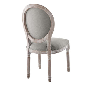 ModwayModway Arise Vintage French Upholstered Fabric Dining Side Chair EEI-2795 EEI-2795-LGR- BetterPatio.com