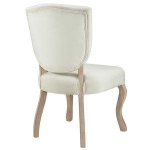ModwayModway Array Vintage French Performance Velvet Dining Side Chair EEI-2880 EEI-2880-IVO- BetterPatio.com