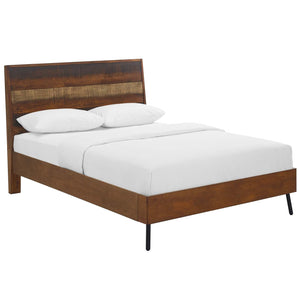 ModwayModway Arwen Queen Rustic Wood Bed MOD-5831 MOD-5831-WAL- BetterPatio.com