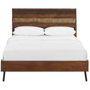 ModwayModway Arwen Queen Rustic Wood Bed MOD-5831 MOD-5831-WAL- BetterPatio.com