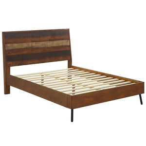 ModwayModway Arwen Queen Rustic Wood Bed MOD-5831 MOD-5831-WAL- BetterPatio.com