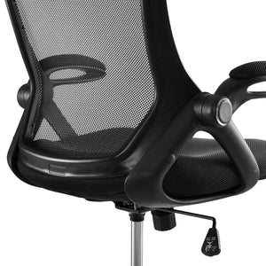 ModwayModway Assert Mesh Drafting Chair EEI-3190 EEI-3190-BLK- BetterPatio.com