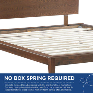 ModwayModway Astra Full Wood Platform Bed MOD-6249 MOD-6249-WAL- BetterPatio.com