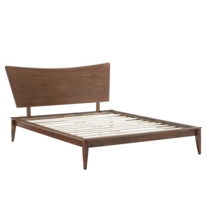 ModwayModway Astra Full Wood Platform Bed MOD-6249 MOD-6249-WAL- BetterPatio.com