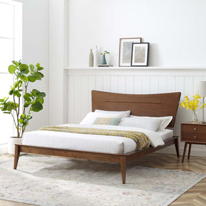 ModwayModway Astra Queen Wood Platform Bed MOD-6250 MOD-6250-WAL- BetterPatio.com