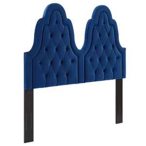 ModwayModway Augustine Tufted Performance Velvet Full/Queen Headboard MOD-6414 MOD-6414-NAV- BetterPatio.com