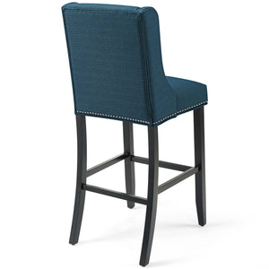 ModwayModway Baron Bar Stool Upholstered Fabric Set of 2 EEI-4018 EEI-4018-AZU- BetterPatio.com