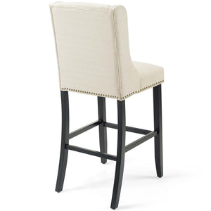 ModwayModway Baron Bar Stool Upholstered Fabric Set of 2 EEI-4018 EEI-4018-BEI- BetterPatio.com