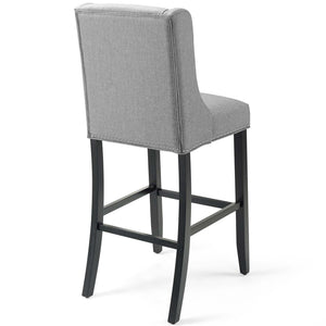 ModwayModway Baron Bar Stool Upholstered Fabric Set of 2 EEI-4018 EEI-4018-LGR- BetterPatio.com