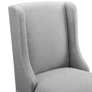 ModwayModway Baron Bar Stool Upholstered Fabric Set of 2 EEI-4018 EEI-4018-LGR- BetterPatio.com