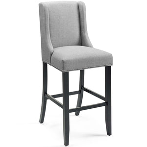 ModwayModway Baron Bar Stool Upholstered Fabric Set of 2 EEI-4018 EEI-4018-LGR- BetterPatio.com