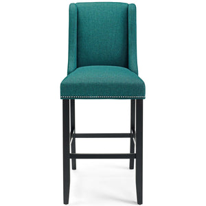 ModwayModway Baron Bar Stool Upholstered Fabric Set of 2 EEI-4018 EEI-4018-TEA- BetterPatio.com