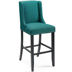 ModwayModway Baron Bar Stool Upholstered Fabric Set of 2 EEI-4018 EEI-4018-TEA- BetterPatio.com