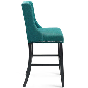 ModwayModway Baron Bar Stool Upholstered Fabric Set of 2 EEI-4018 EEI-4018-TEA- BetterPatio.com