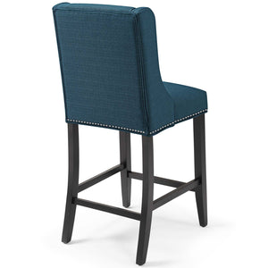 ModwayModway Baron Counter Stool Upholstered Fabric Set of 2 EEI-4016 EEI-4016-AZU- BetterPatio.com