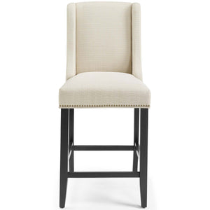 ModwayModway Baron Counter Stool Upholstered Fabric Set of 2 EEI-4016 EEI-4016-BEI- BetterPatio.com