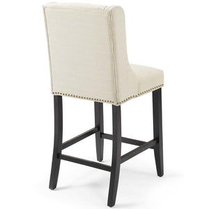 ModwayModway Baron Counter Stool Upholstered Fabric Set of 2 EEI-4016 EEI-4016-BEI- BetterPatio.com