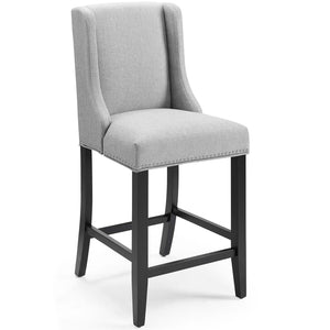 ModwayModway Baron Counter Stool Upholstered Fabric Set of 2 EEI-4016 EEI-4016-LGR- BetterPatio.com