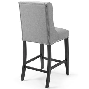 ModwayModway Baron Counter Stool Upholstered Fabric Set of 2 EEI-4016 EEI-4016-LGR- BetterPatio.com