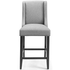 ModwayModway Baron Counter Stool Upholstered Fabric Set of 2 EEI-4016 EEI-4016-LGR- BetterPatio.com