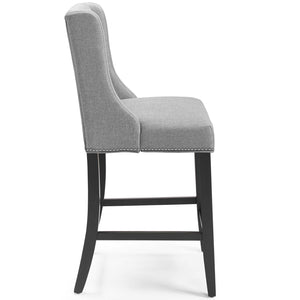 ModwayModway Baron Counter Stool Upholstered Fabric Set of 2 EEI-4016 EEI-4016-LGR- BetterPatio.com